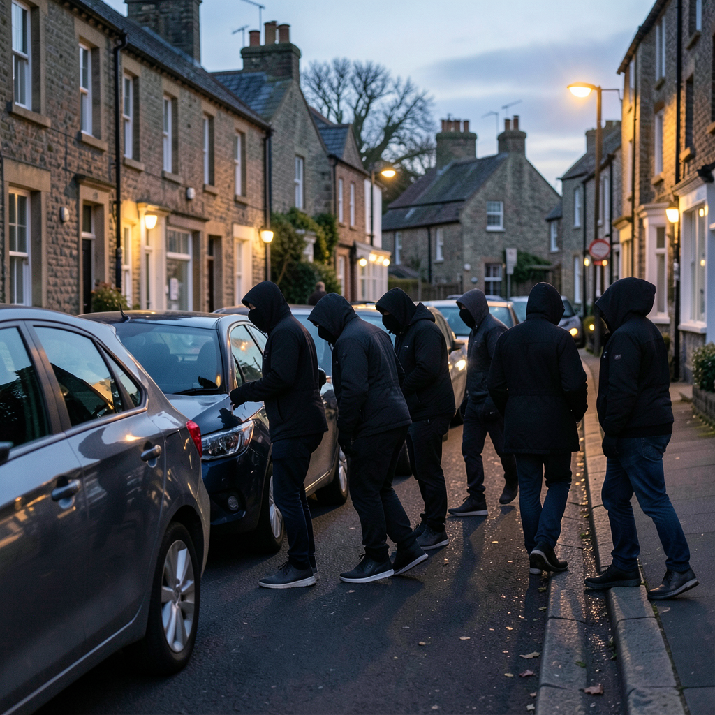 Police investigate if masked group and Watling Lane theft connected
